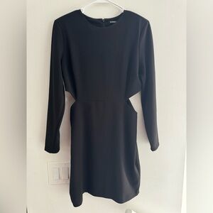 Elegant Black Long Sleeve Dress